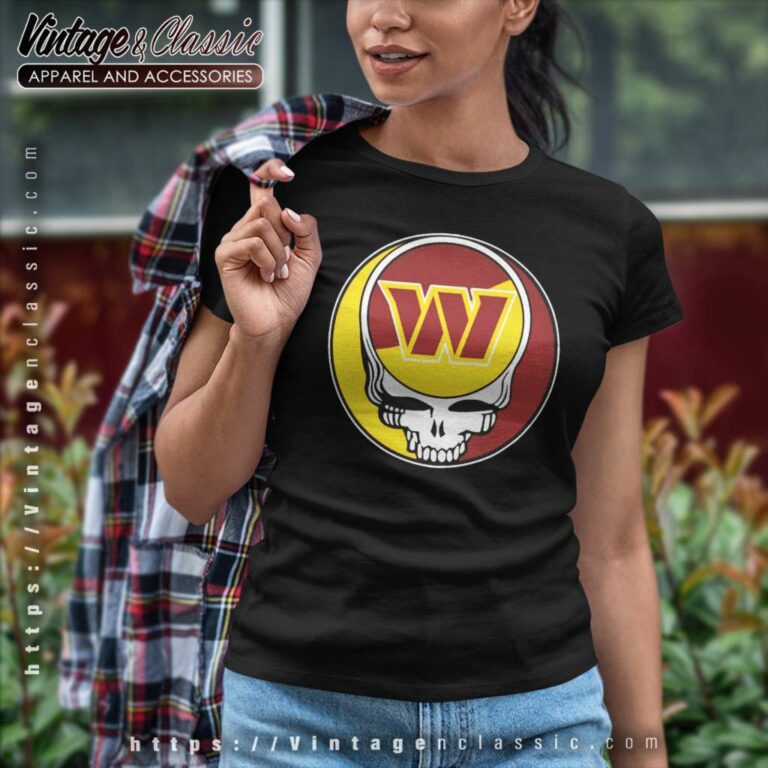 Washington Commanders Grateful Dead Steal Your Face Women TShirt Washington Commanders Grateful Dead Steal Your Face Women TShirt