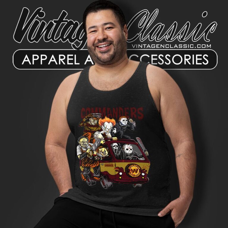 Washington Commanders Horror Movies Characters Halloween Shirt Tank Top Racerback Washington Commanders Horror Movies Characters Halloween Shirt Tank Top Racerback
