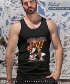 Washington Commanders Lets Play Football Together Snoopy Shirt Tank Top Racerback