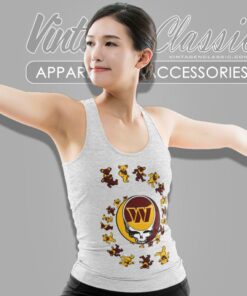 Washington Commanders Nfl Grateful Dancing Bears Tank Top Racerback 1