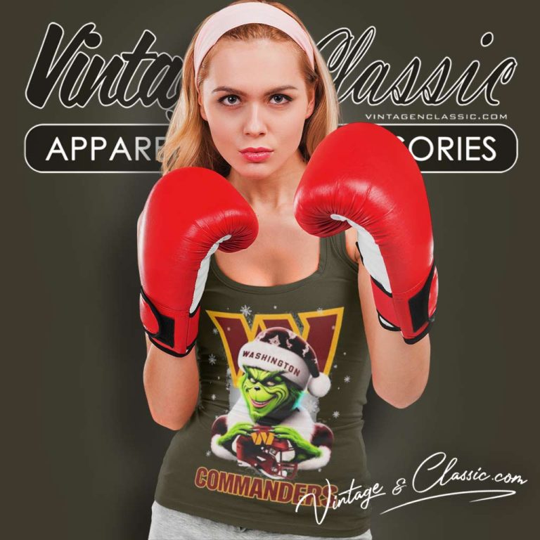 Washington Commanders Santa Grinch Christmas Love Tank Top Racerback Washington Commanders Santa Grinch Christmas Love Tank Top Racerback