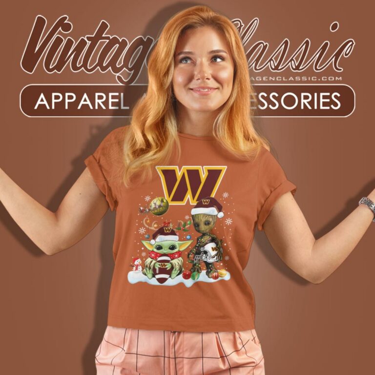Washington Commanders Shirt Baby Yoda And Groot Santa Christmas Women T Shirt 1 Washington Commanders Shirt Baby Yoda And Groot Santa Christmas Women T Shirt 1