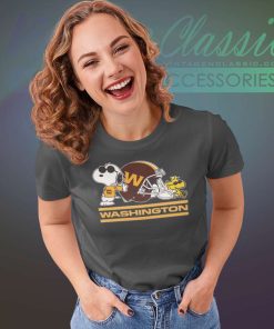 Washington Commanders Snoopy Woodstock Resting Vs Commanders Helmet Shirt 5 Washington Commanders Snoopy Woodstock Resting Vs Commanders Helmet Women TShirt