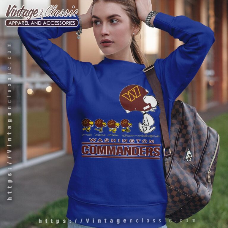Washington Commanders Snoopy Woodstock Team Walking Sweatshirt Washington Commanders Snoopy Woodstock Team Walking Sweatshirt