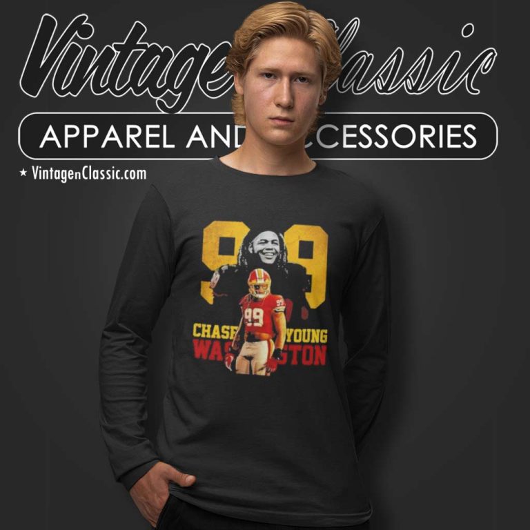 Washington Football Team Chase Young 99 Long Sleeve Tee Washington Football Team Chase Young 99 Long Sleeve Tee