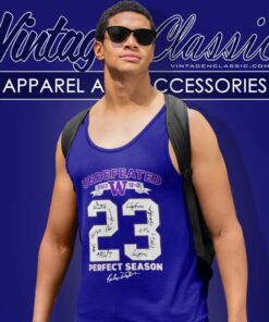 Washington Huskies 2023 Perfect Season 12 0 Signatures Tank Top Racerback
