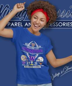 Washington Huskies 37 31 Texas Longhorn 2024 Sugar Bowl Champions Women T Shirt