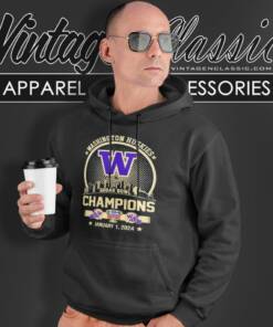 Washington Huskies Champions Sugar Bowl 2024 City Skyline Hoodie