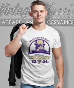 Washington Huskies City Skyline 2023 2024 Sugar Bowl Champions T Shirt