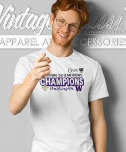 Washington Huskies College Football Playoff 2024 Sugar Bowl Champions T Shirt