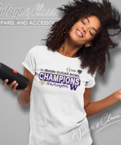 Washington Huskies College Football Playoff 2024 Sugar Bowl Champions Women T Shirt