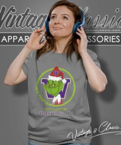 Washington Huskies Ncaa Christmas Grinch Shirt I Hate People But I Love My Washington Women TShirt