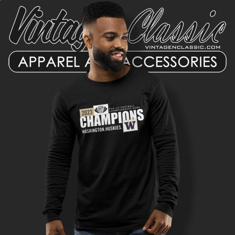 Washington Huskies Pac 12 Championship Long Sleeve Tee Washington Huskies Pac 12 Championship Long Sleeve Tee