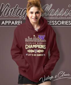 Washington Huskies Skyline Players Name 2024 Sugar Bowl Champions Lets Go Dawgs Hoodie