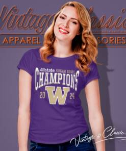 Washington Huskies Sugar Bowl Champions 2024 Women T Shirt
