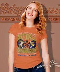 Washington Huskies Vs Michigan Wolverines College Football Playoff National Championship 2024 Shirt 6 Washington Huskies Vs Michigan Wolverines College Football Playoff National Championship 2024 Women T Shirt