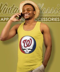 Washington Nationals Grateful Dead Steal Your Face Tank Top Racerback