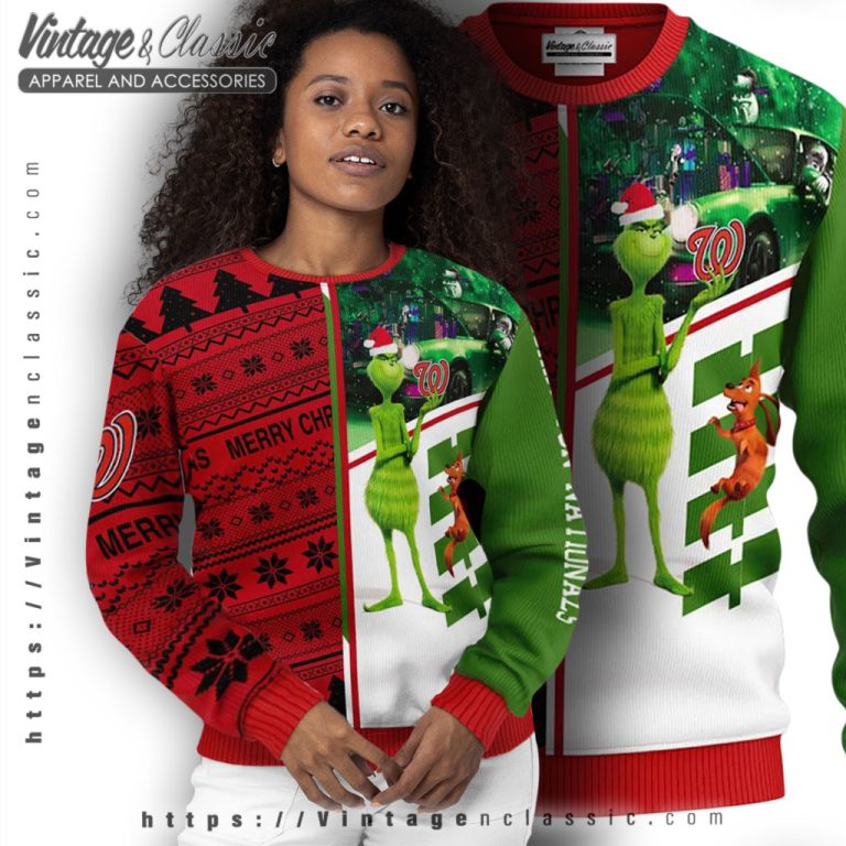 Washington Nationals Grinch Ugly Christmas Sweater Women Ugly Sweater Washington Nationals Grinch Ugly Christmas Sweater Women Ugly Sweater