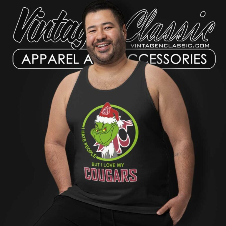 Washington State Cougars Ncaa Christmas Grinch Shirt I Hate People But I Love My Cougars Tank Top Racerback 1 Washington State Cougars Ncaa Christmas Grinch Shirt I Hate People But I Love My Cougars Tank Top Racerback 1