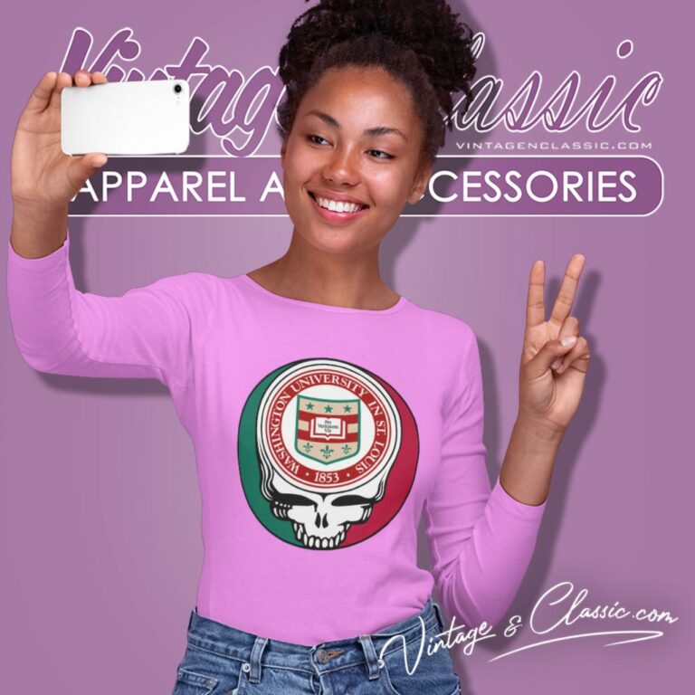 Washington University In St Louis Grateful Dead Steal Your Face Long Sleeve Tee Washington University In St Louis Grateful Dead Steal Your Face Long Sleeve Tee