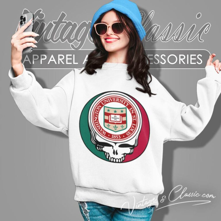 Washington University In St Louis Grateful Dead Steal Your Face Sweatshirt Washington University In St Louis Grateful Dead Steal Your Face Sweatshirt