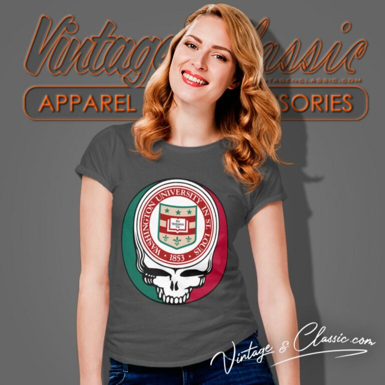 Washington University In St Louis Grateful Dead Steal Your Face Women T Shirt Washington University In St Louis Grateful Dead Steal Your Face Women T Shirt