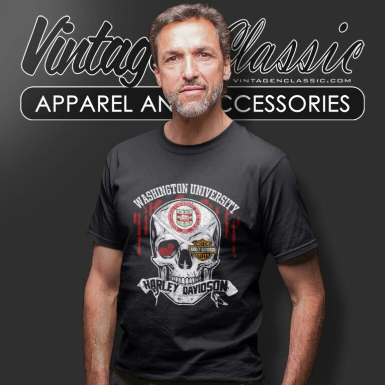 Washington University In St Louis Harley Davidson Skull T Shirt Washington University In St Louis Harley Davidson Skull T Shirt