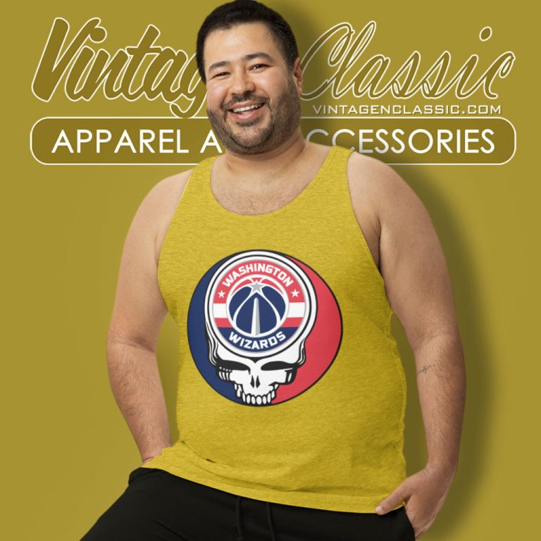 Washington Wizards Grateful Dead Steal Your Face Tank Top Racerback Washington Wizards Grateful Dead Steal Your Face Tank Top Racerback