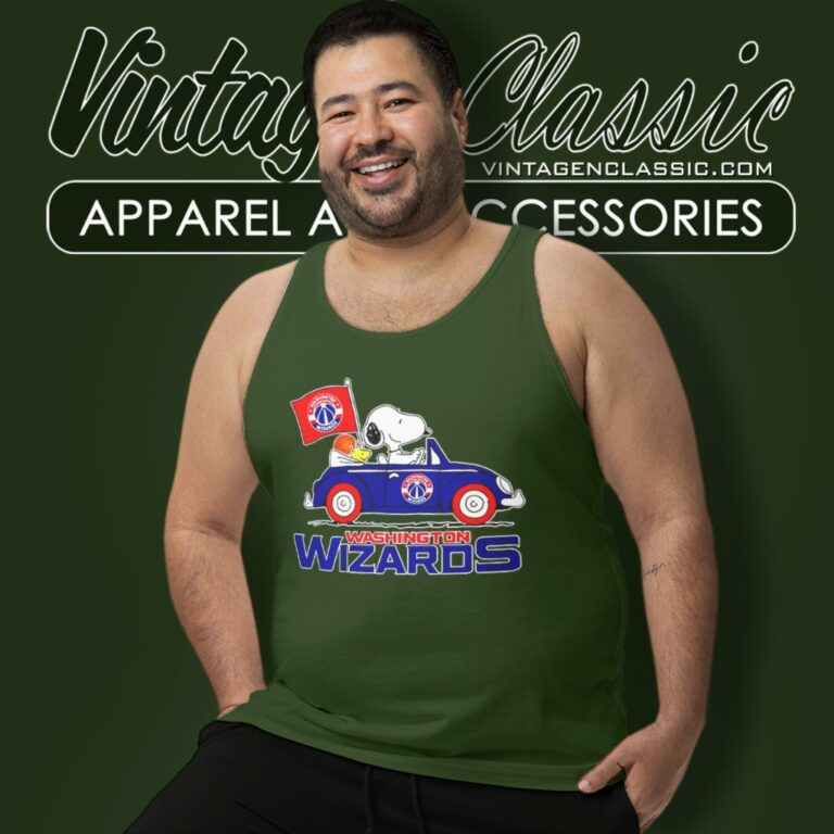 Washington Wizards Snoopy And Woodstock Driving Car Tank Top Racerback Washington Wizards Snoopy And Woodstock Driving Car Tank Top Racerback