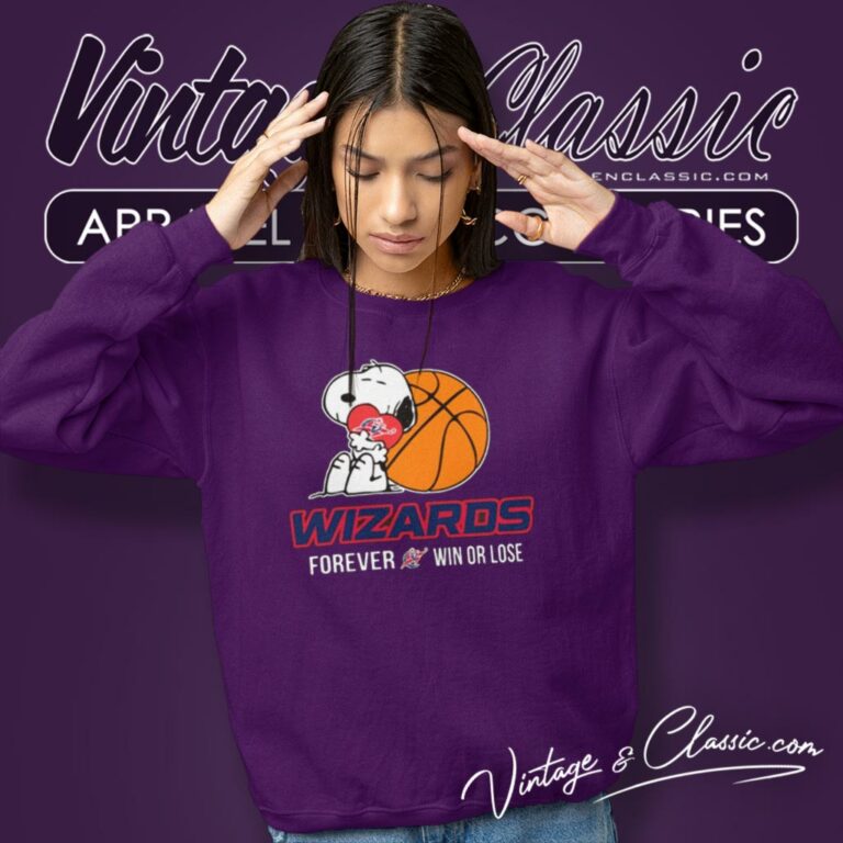 Washington Wizards Snoopy Forever Win Or Lose Sweatshirt Washington Wizards Snoopy Forever Win Or Lose Sweatshirt