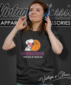 Washington Wizards Snoopy Forever Win Or Lose Women T Shirt