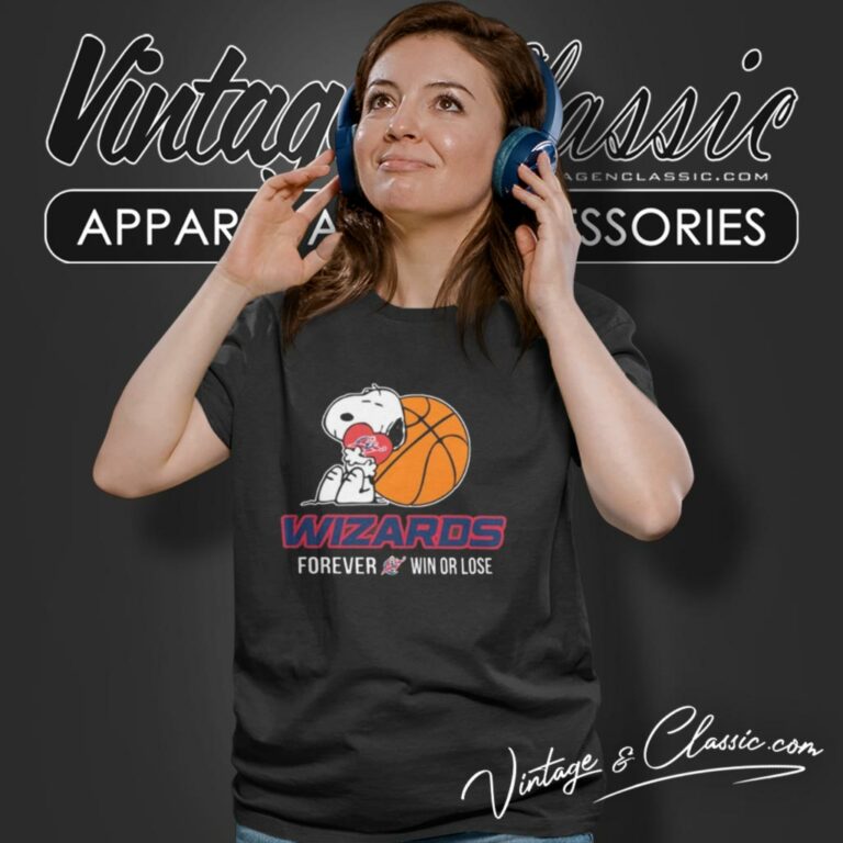 Washington Wizards Snoopy Forever Win Or Lose Women T Shirt Washington Wizards Snoopy Forever Win Or Lose Women T Shirt