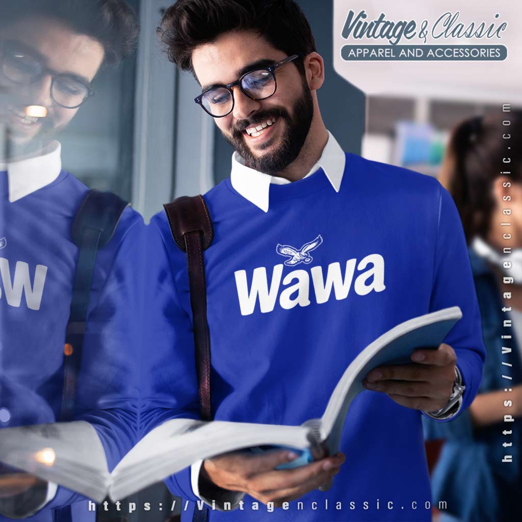 thumbnail interactive-video image 1 of Rob McElhenney Wawa Eagles Football Soccer Gift Hoodie – Unisex Adult & Youth Sizes 1 of 2