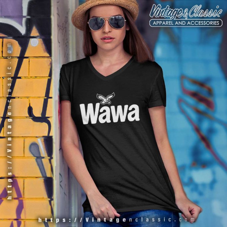 Wawa Eagles Rob Mcelhenney Shirt Nfl Wawa Eagles Logo V Neck TShirt Wawa Eagles Rob Mcelhenney Shirt Nfl Wawa Eagles Logo V Neck TShirt