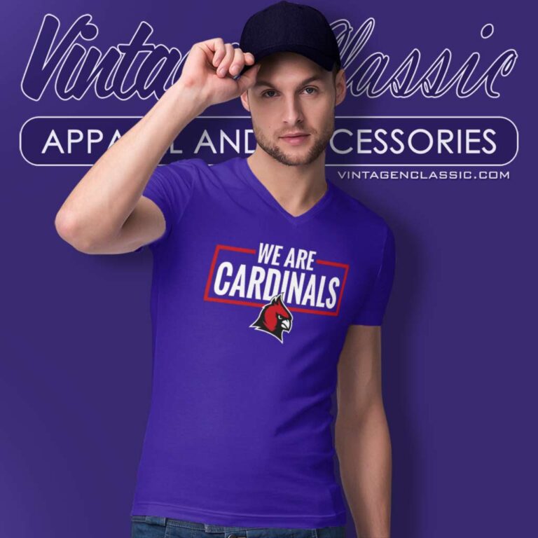 We Are Cardinals Christian University Michigan vneck We Are Cardinals Christian University Michigan vneck