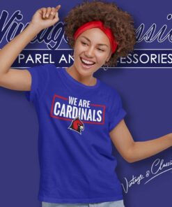 We Are Cardinals Christian University Michigan womens tshirt