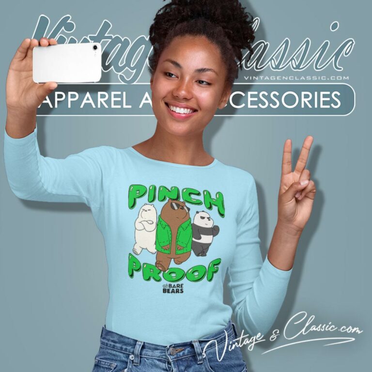We Bare Bears Pinch Proof St Paddys Day Long Sleeve Tee We Bare Bears Pinch Proof St Paddys Day Long Sleeve Tee