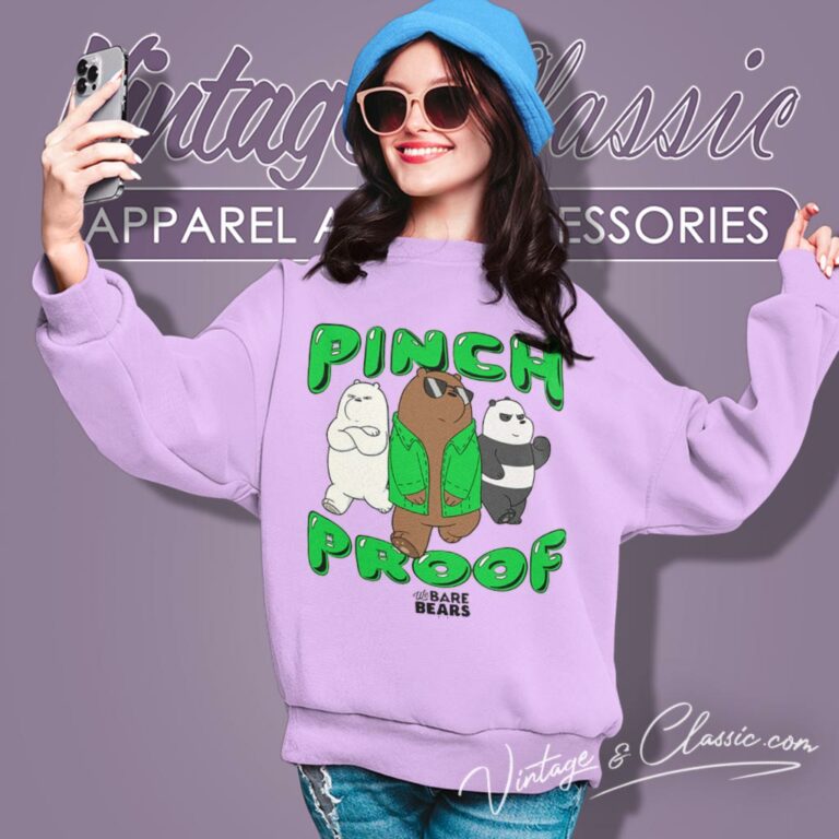We Bare Bears Pinch Proof St Paddys Day Sweatshirt We Bare Bears Pinch Proof St Paddys Day Sweatshirt