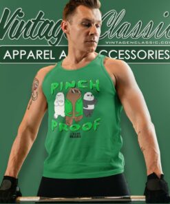 We Bare Bears Pinch Proof St Paddys Day Tank Top Racerback