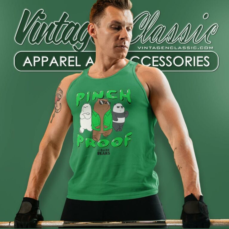 We Bare Bears Pinch Proof St Paddys Day Tank Top Racerback We Bare Bears Pinch Proof St Paddys Day Tank Top Racerback