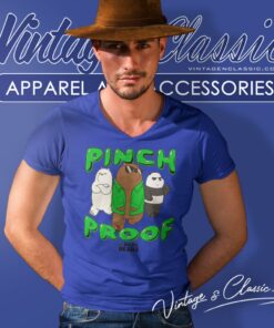 We Bare Bears Pinch Proof St Paddys Day V Neck TShirt