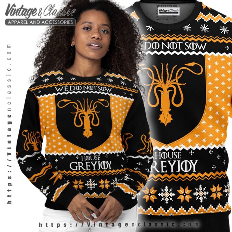 We Do Not Sow House Greyjoy Ugly Sweater Women Ugly Sweater We Do Not Sow House Greyjoy Ugly Sweater Women Ugly Sweater