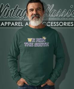 We Run The South Washington Huskies 2024 Sugar Bowl Champions Long Sleeve Tee
