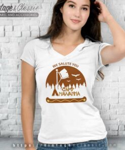 We Salute You Camp Anawanna V Neck TShirt