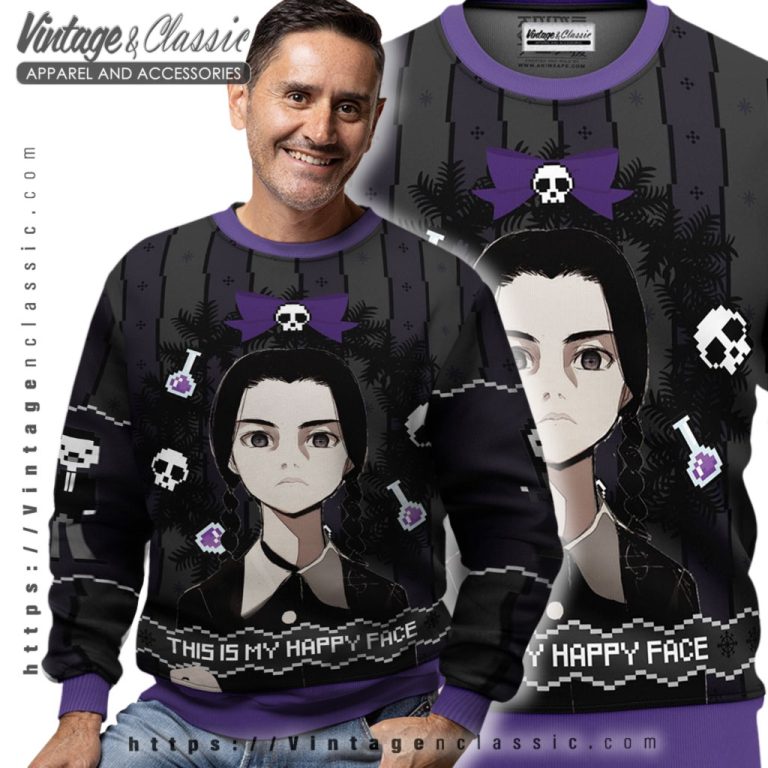 Wednesday Addams Family Ugly Christmas Sweater Men Ugly Sweater Wednesday Addams Family Ugly Christmas Sweater Men Ugly Sweater