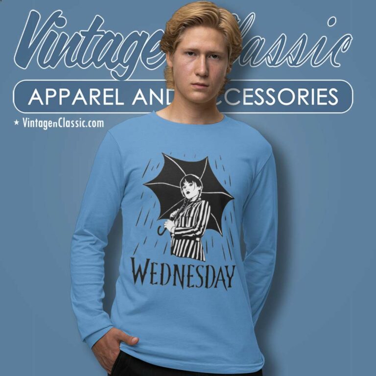 Wednesday Addams Shirt Wednesday Season 2 Long Sleeve Tee Wednesday Addams Shirt Wednesday Season 2 Long Sleeve Tee