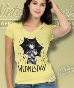 Wednesday Addams Shirt Wednesday Season 2 V Neck TShirt