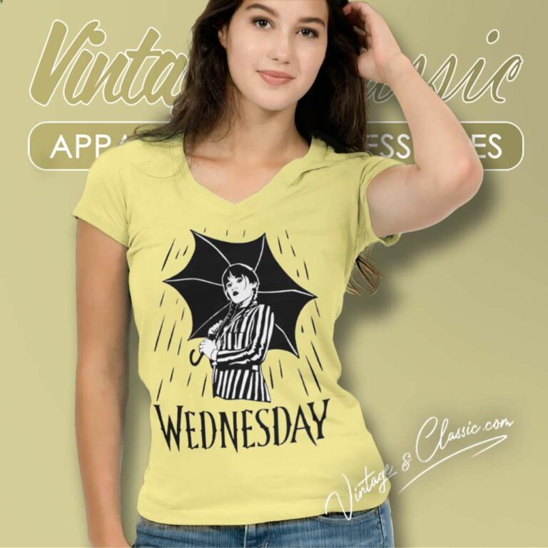 Wednesday Addams Shirt Wednesday Season 2 V Neck TShirt Wednesday Addams Shirt Wednesday Season 2 V Neck TShirt