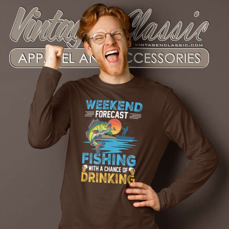 Weekend Forecast Fishing And Beer Long Sleeve Tee Weekend Forecast Fishing And Beer Long Sleeve Tee