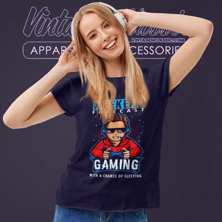 Weekend Forecast Gaming Cool Gamer Teen Boy Video Games Women TShirt Weekend Forecast Gaming Cool Gamer Teen Boy Video Games Women TShirt